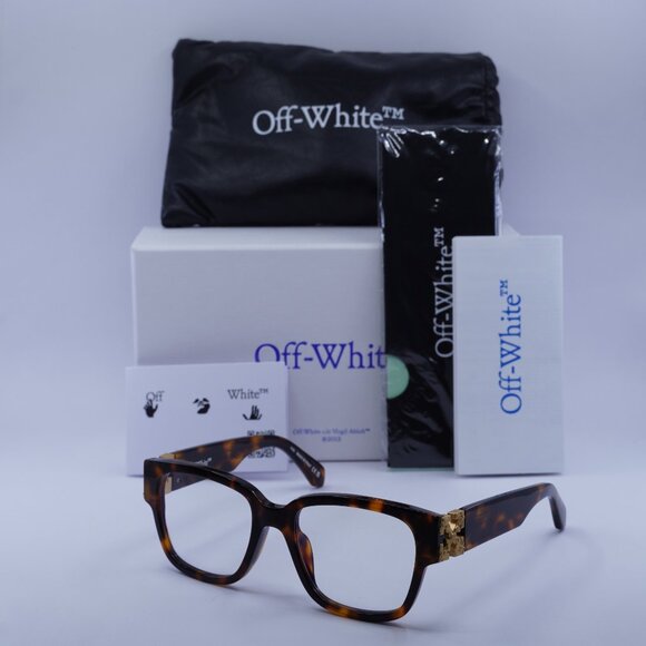 Off-White OERJ047 STYLE 47 6000 Square Eyeglasses 53mm – Havana - Picture 1 of 9